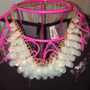 Bluish white necklace